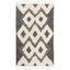 Reversible Hand-Knotted Black Wool 6' x 9' Rectangular Area Rug