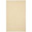 Cream Braided Wool Non-slip Area Rug 4' x 6'