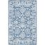 Elysian Bliss Blue Floral Hand-Tufted Wool Area Rug 4' x 6'