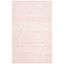 Light Pink Ivory Hand-Tufted Wool Viscose 4' x 6' Rug