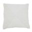 Ivory Textured Woven Diamond Cotton Throw Pillow Cover