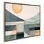 Mid-Century Modern Abstract Coastal Landscape Canvas Art