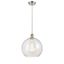 Athens Matte Black Mini Pendant Light with Clear Glass Shade