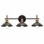 Champagne Bronze 26'' Traditional Cone Shade Bath Vanity Light