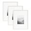 Classic White and Natural 16x20 Tabletop and Wall Photo Frame Set