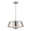 Luella 3-Light Polished Nickel Drum Pendant