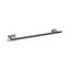 Polished Nickel and Gunmetal 18-Inch Wall Mounted Towel Bar