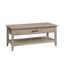 Laurel Oak Lift-Top Coffee Table with Storage and Metal Handle