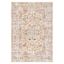 Elegant Vintage Floral 5' x 7' Synthetic Yellow Area Rug