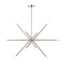 Soho Brushed Nickel 10-Light Sputnik Linear Chandelier