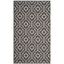 Montauk Dark Grey and Ivory Hand Woven Wool Area Rug