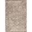 Brown Geometric 9' x 12' Washable Synthetic Area Rug