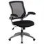 Black Mesh Ergonomic Task Chair with Adjustable Arms