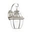 Brushed Nickel Traditional Outdoor Wall Sconce with Dome Shade