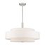 Meridian Brushed Nickel 5-Light Indoor/Outdoor Drum Pendant