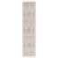 Ivory and Beige Tribal Flat Woven Wool Runner Rug