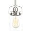 Calhoun Brushed Nickel Mini Pendant with Glass Shade