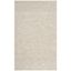 Creme Shag Elegance Synthetic Rectangular Rug 3'3" x 5'3"