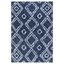 Reversible Easy-Care Shag Rectangle Rug in Lush Blue, 6'7" x 9'