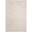 Reversible Hand-Knotted Gray Synthetic 59" Rectangular Rug