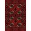 Antique Patina Red Synthetic Rectangular Area Rug 6'7" x 9'0"