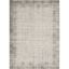 Ivory Grey Rectangular Synthetic Area Rug 5' x 7'