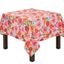 Santa Monica Floral Square Fabric Tablecloth