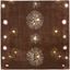 Brown and Multicolor 6' x 6' Hand-Tufted Wool Square Area Rug