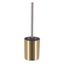 Gold and Silver Brushed Aluminum Toilet Brush and Holder Set