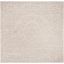 Elegant Light Grey Hand-Tufted Wool 6' Square Area Rug