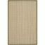 Green and Beige Handwoven Natural Fiber Area Rug, 3' x 5'