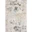 Beige and Gray Abstract Reversible 8' x 10' Synthetic Rug