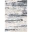 Fontana Gray and Ivory Abstract Shag Area Rug, 3' x 5'