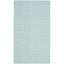 Ivory Aqua Geometric Diamond Cotton Flat-Woven Area Rug