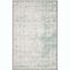 Elysian Ivory & Turquoise 9' x 12' Synthetic Reversible Area Rug