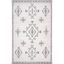 Cream Rectangular Washable Synthetic Area Rug, 2' x 3'