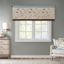 Serene Blue and Beige Floral Embroidered Valance