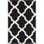 Handmade Black and Ivory Wool Geometric Area Rug