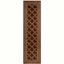 Reversible Brown Synthetic Easy Care Rectangular Runner Rug 27in x 12in