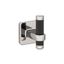 Polished Nickel and Black Bronze Single Prong Robe Hook