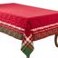 Classic Plaid Christmas Tree Cotton Tablecloth, 65" x 140"