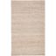 Natural Beige Hand-Tufted Wool and Synthetic Area Rug, 4' x 6'