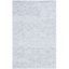 Light Blue Hand Tufted Wool and Synthetic Area Rug, 4' x 6'