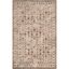 Elegant Cream & Bronze 5' x 7' Synthetic Hand-Knotted Area Rug