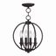 Elegant Bronze Globe 4-Light Indoor/Outdoor Chandelier