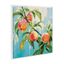 Sylvie Beaded Peach Tree Framed Canvas Wall Art, 30x30, White