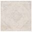 Handmade Ivory Abstract Tufted Wool Square Rug - 6' x 6'