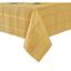 Gold Plaid Stain Resistant Polyester Tablecloth