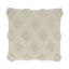 Ivory Diamond Design Cotton-Polyester Euro Throw Pillow Cover