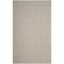 Hand-Knotted Wilton Grey Wool-Viscose 5'x8' Rectangular Area Rug